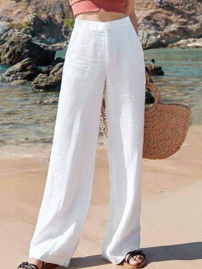 Women's High-Waisted Wide Leg Pants Outfit for Work Casual Days Holidays and Everyday Wear