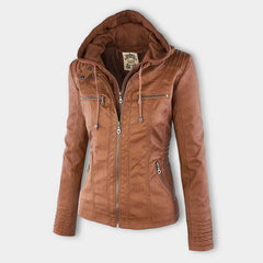 Women's Casual Hooded Jacket Relaxed Fit Full-Zip Lightweight Everyday
