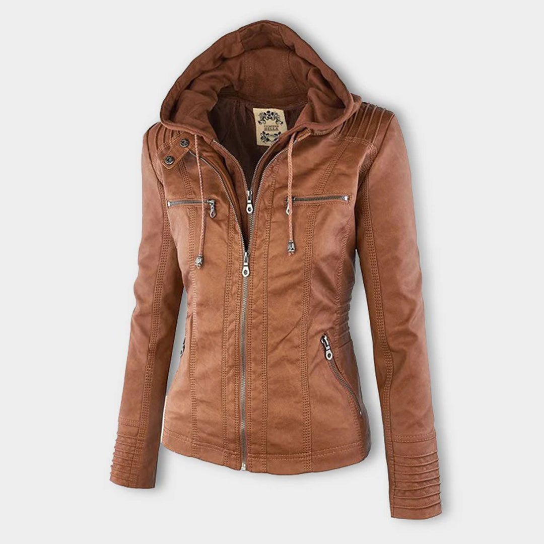Women's Casual Hooded Jacket Relaxed Fit Full-Zip Lightweight Everyday