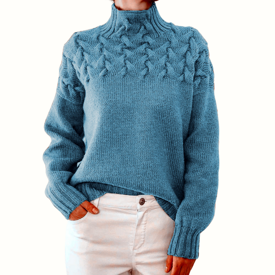 Women's Turtleneck Sweater Long Sleeve Fitted Casual Everyday Wear
