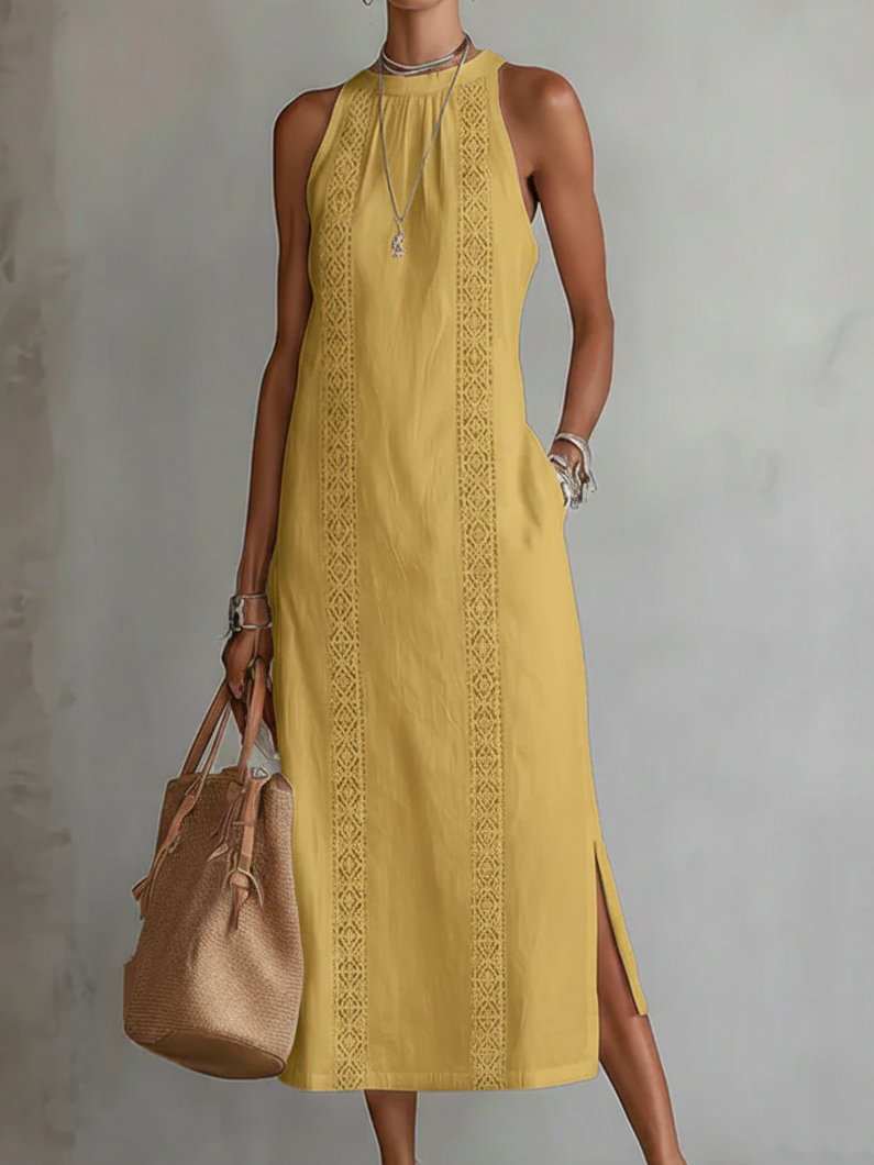 Women's Midi Mao Dress Outfit for Summer Holidays Weddings Parties and Everyday Wear