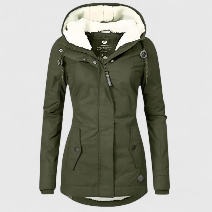 Women's Sophisticated Overcoat Tailored Fit Long Sleeve Classic Style Elegant