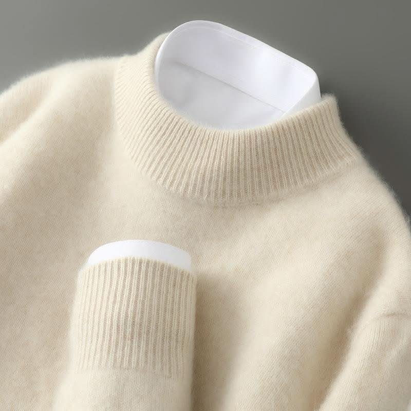 Women's Classic Cashmere Sweater Relaxed Fit Long Sleeve Crew Neck Versatile Everyday