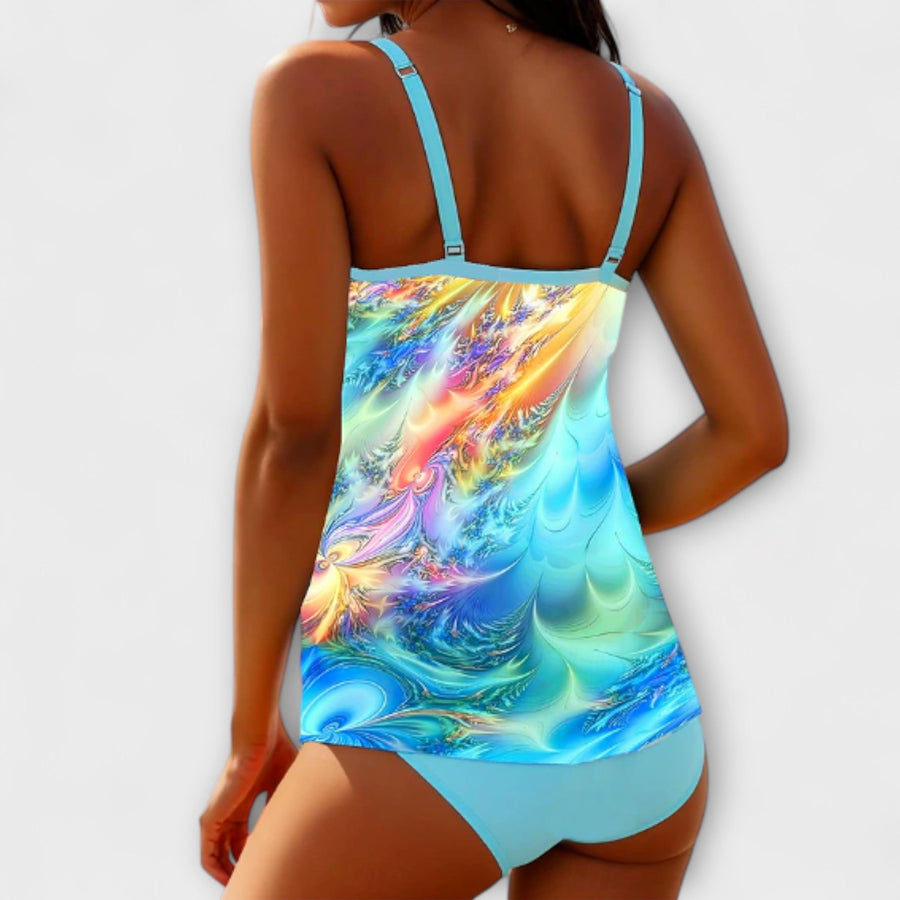 Women's Tankini Set Swimwear for the Beach Poolside Holidays and Summer Sunbathing