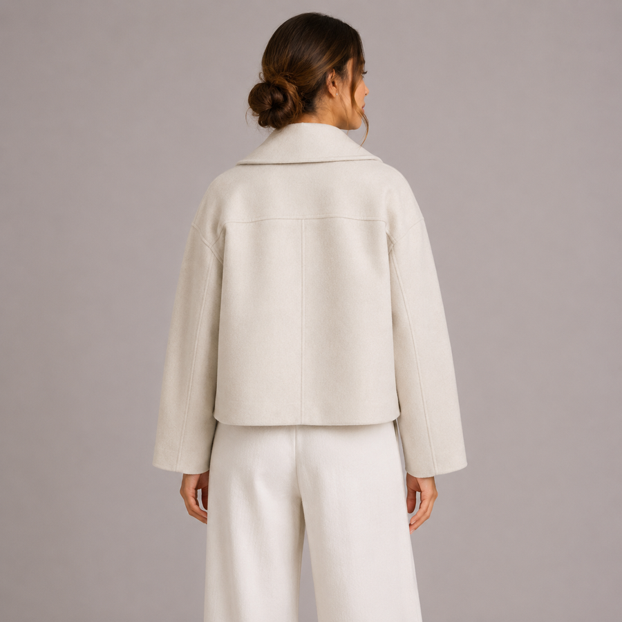 Women's Structured Fitted Jacket Tailored Design Modern Chic Layering