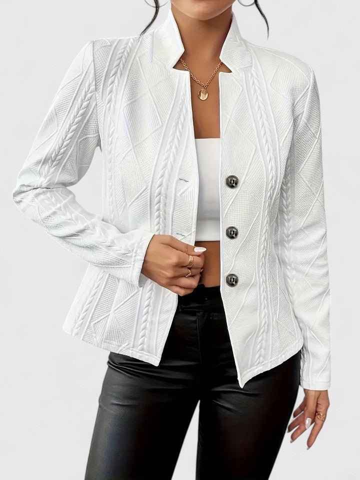 Women's Tailored Jacket Layering Outerwear for Work Autumn Winter and Everyday Wear