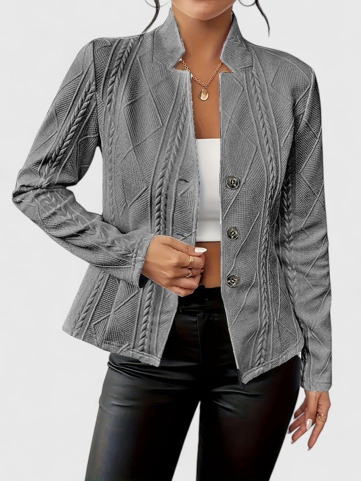 Women's Tailored Jacket Layering Outerwear for Work Autumn Winter and Everyday Wear