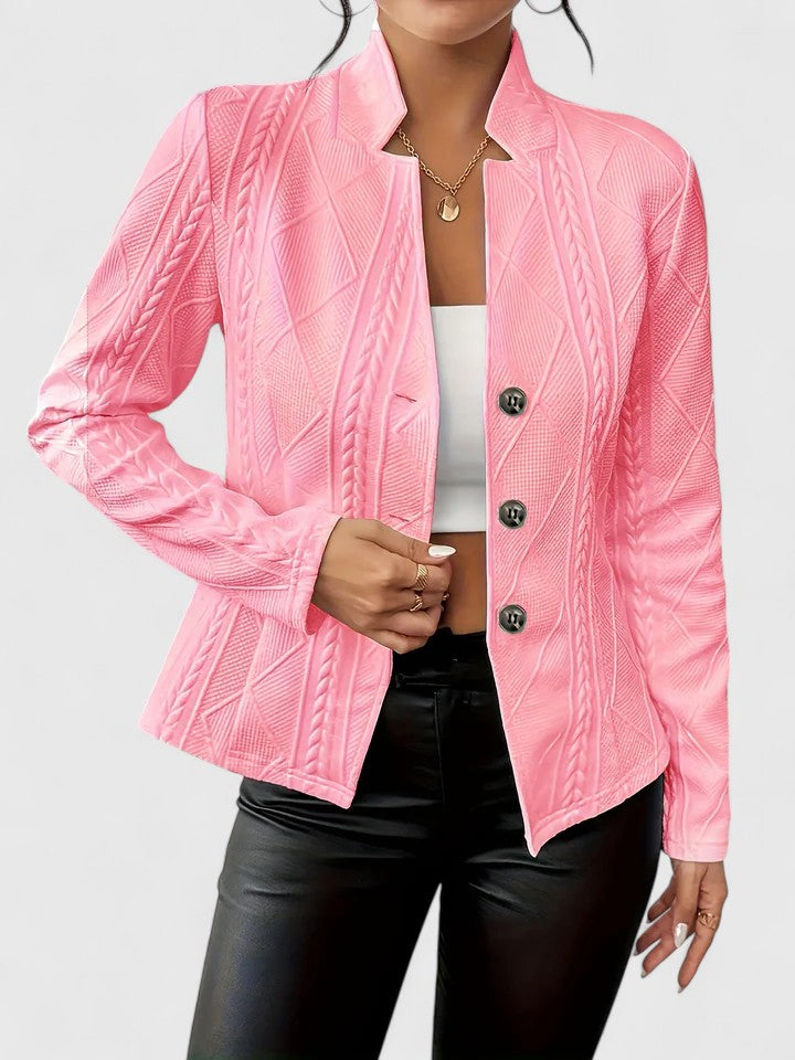 Women's Tailored Jacket Layering Outerwear for Work Autumn Winter and Everyday Wear