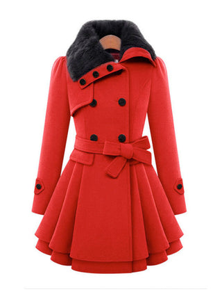 Women's Vintage-Inspired Trench Coat Classic Fit Double-Breasted Stylish Layering