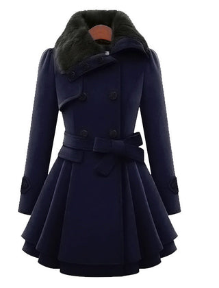 Women's Vintage-Inspired Trench Coat Classic Fit Double-Breasted Stylish Layering