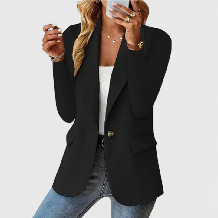 Women's Tailored Blazer Layering Outerwear for Work Autumn Winter and Everyday Wear