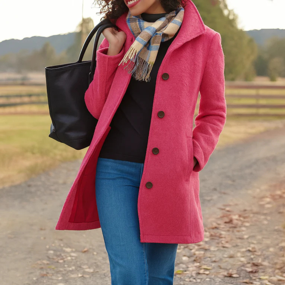 Women's Heritage Long Coat Relaxed Fit Classic Styling Everyday Layering