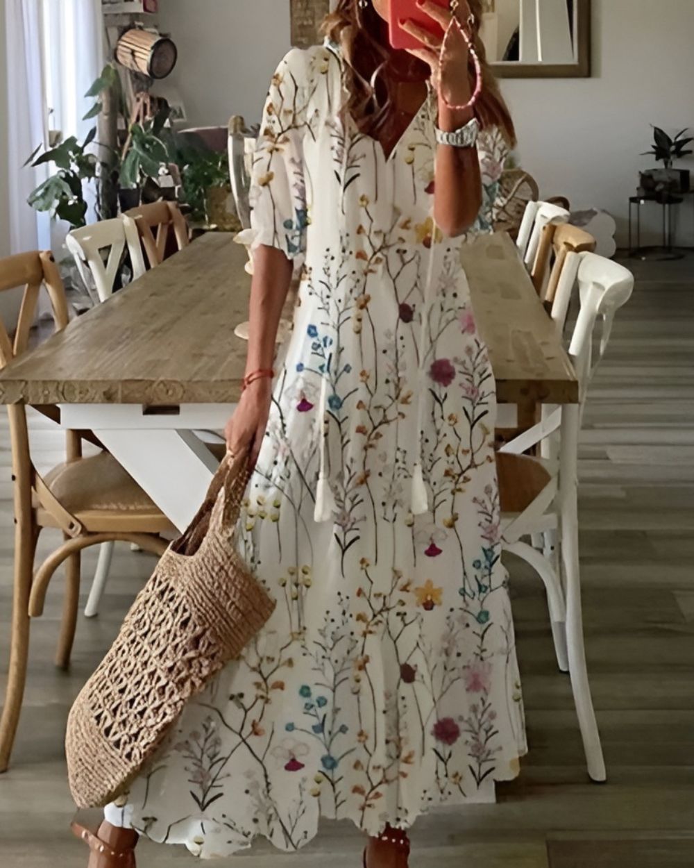 Women's Boho Covering Maxi Dress Outfit for Summer Holidays Weddings Parties and Everyday Wear