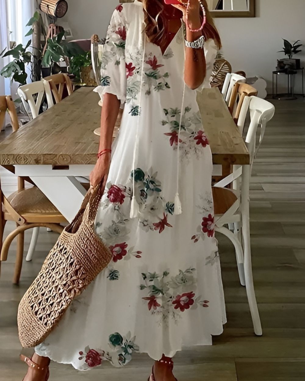 Women's Boho Covering Maxi Dress Outfit for Summer Holidays Weddings Parties and Everyday Wear