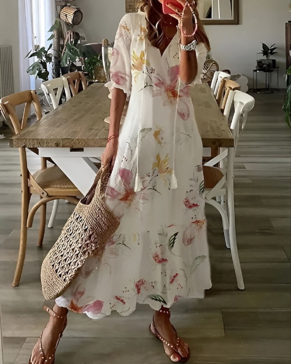 Women's Boho Covering Maxi Dress Outfit for Summer Holidays Weddings Parties and Everyday Wear