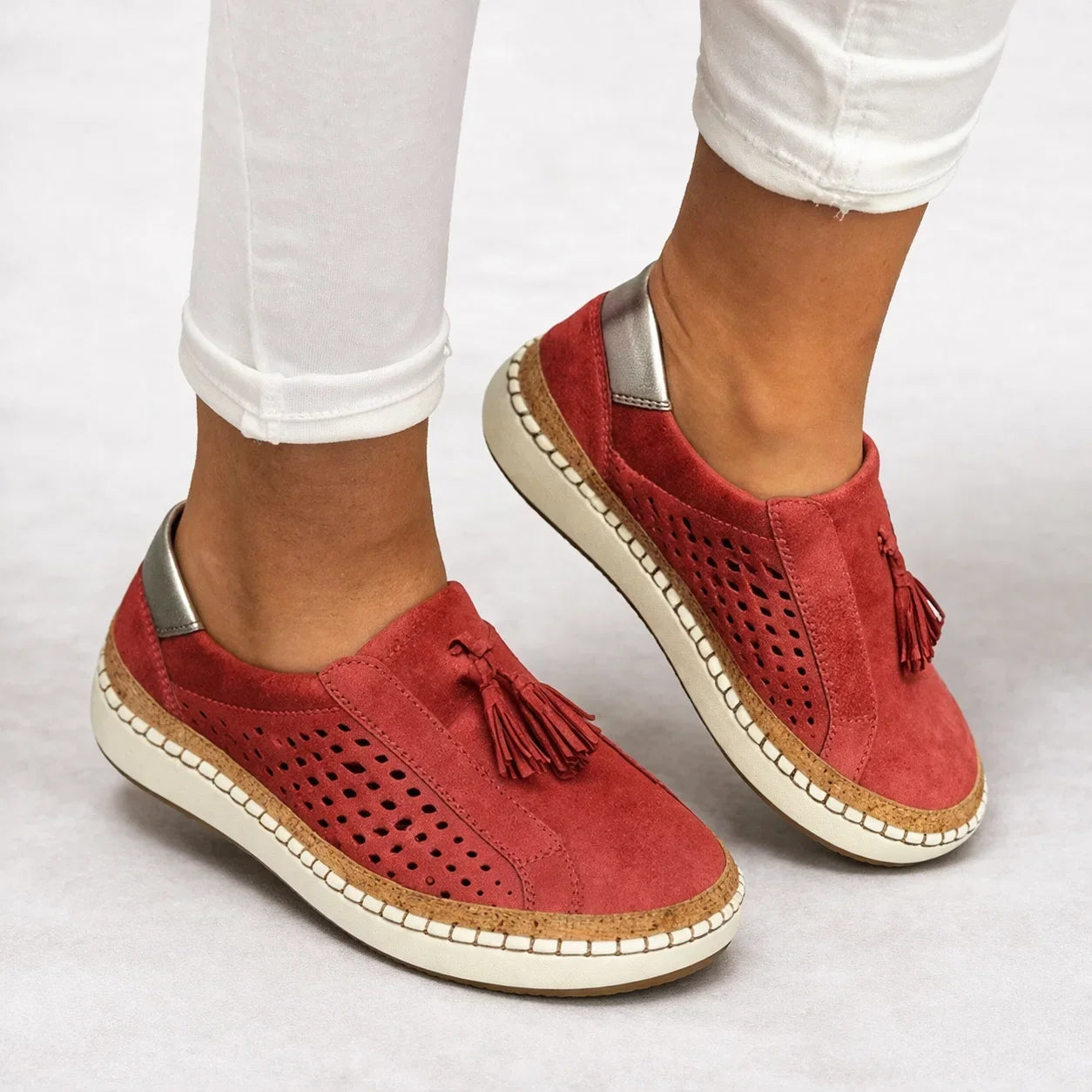 Women's Slip-On Shoes Wide Fit Casual Everyday Stylish Comfort