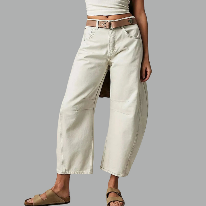 Women’s Relaxed Fit Barrel Jeans | High Waist Denim