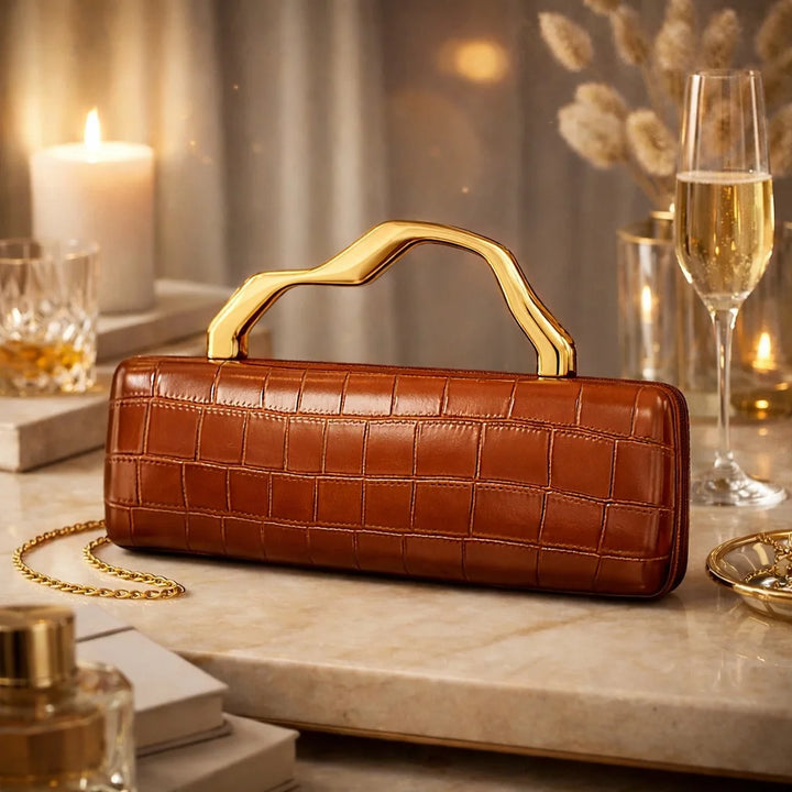 Women’s Classic Crocodile Messenger Bag | Elegant Design