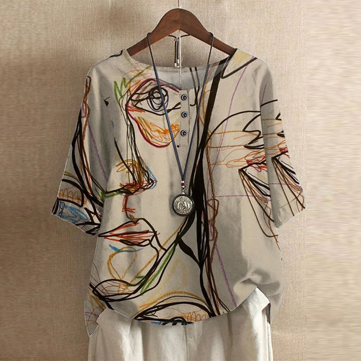 Women’s Retro-Inspired Blouse | Stylish Classic Top