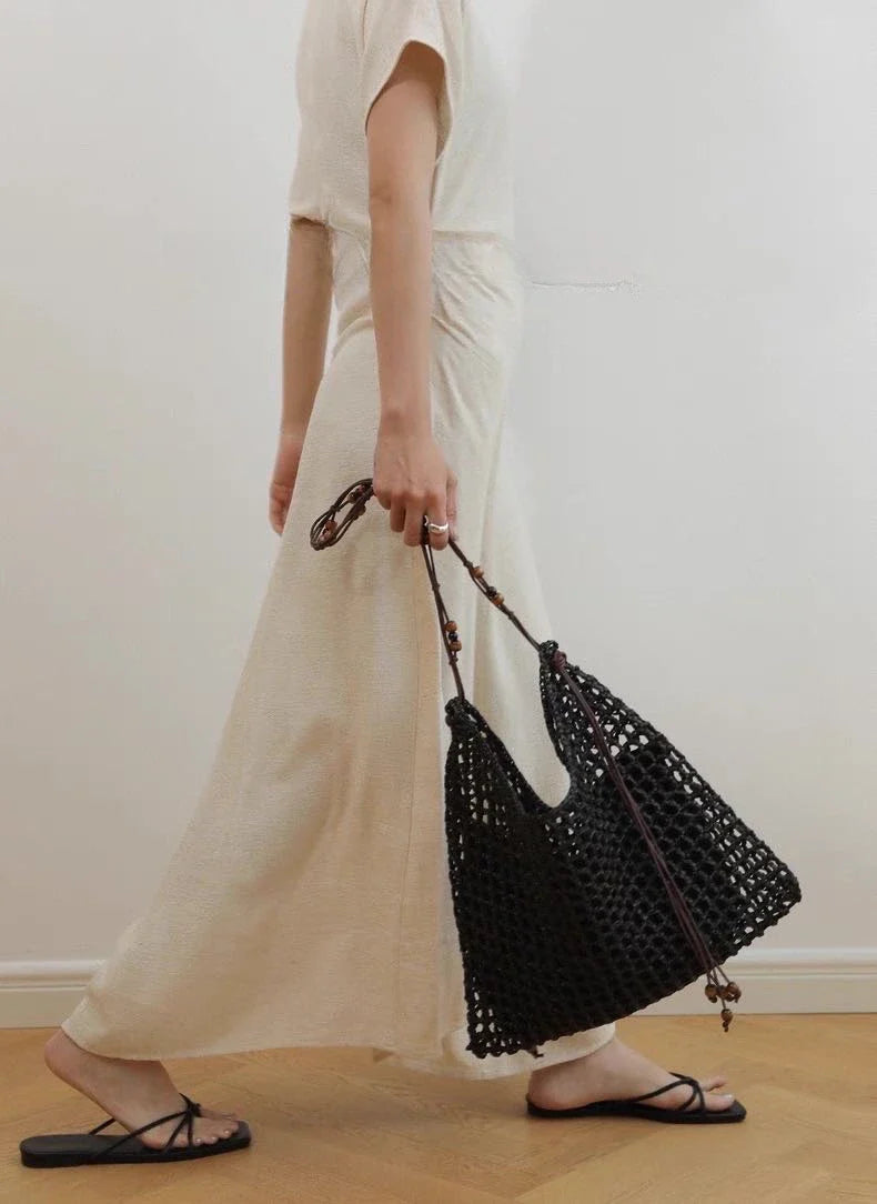 Women's Straw Beach Tote Purse Bag for Work Travel Holidays Shopping Commutes and Everyday Use