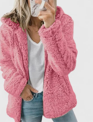 Women's Casual Jacket Relaxed Fit Long Sleeve Zipper Closure Everyday Wear