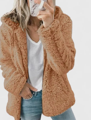 Women's Casual Jacket Relaxed Fit Long Sleeve Zipper Closure Everyday Wear