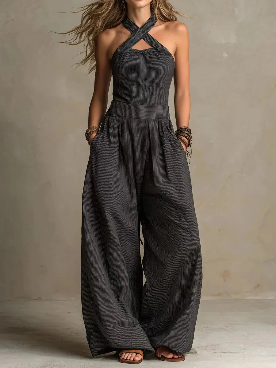 Women's Wide Leg Jumpsuit Outfit for Summer Holidays Parties Brunch and Everyday Wear