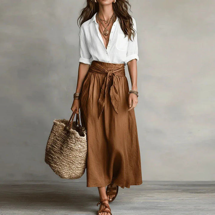 Women’s Chic Co-Ord Set | Long Sleeve Skirt Suit