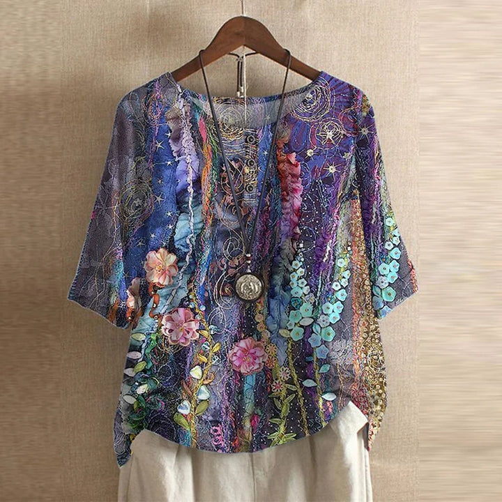 Women’s Retro-Inspired Blouse | Stylish Classic Top