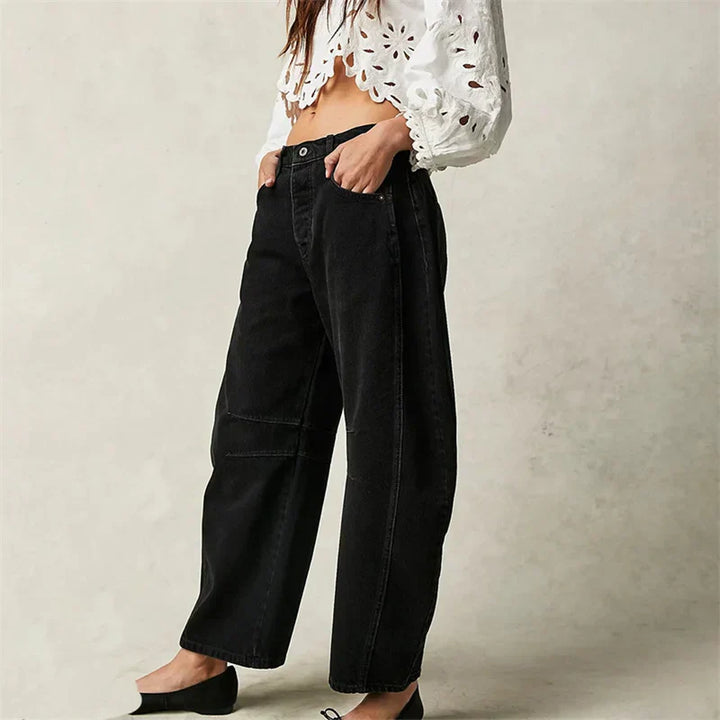 Women’s Relaxed Fit Barrel Jeans | High Waist Denim