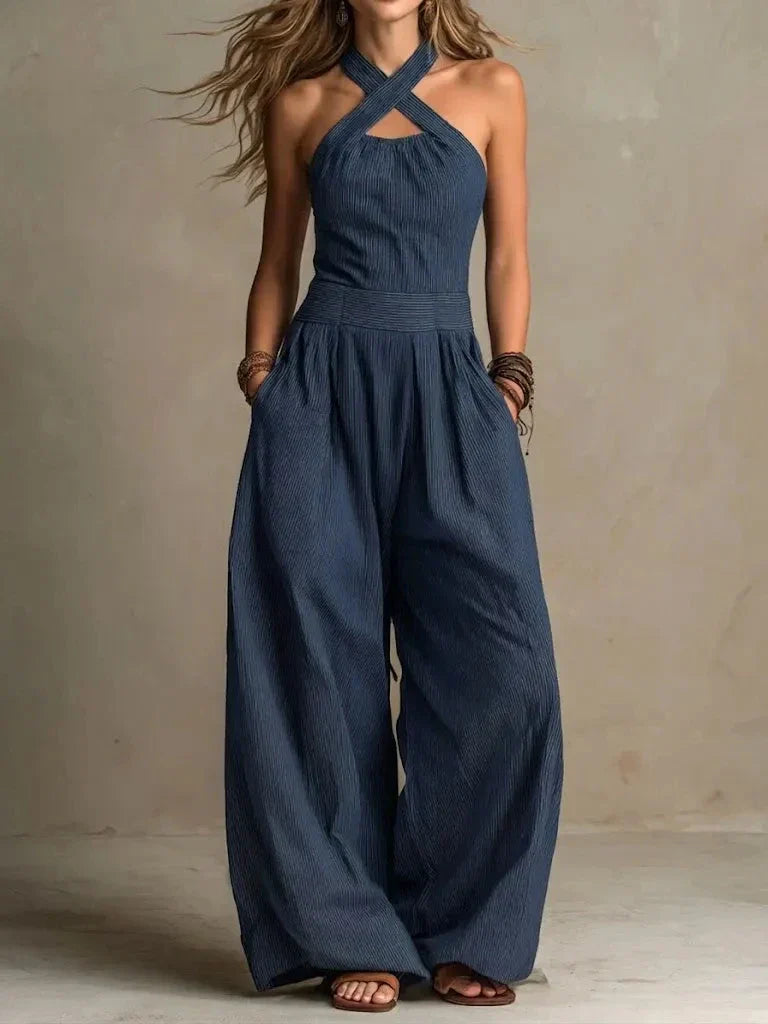 Women's Wide Leg Jumpsuit Outfit for Summer Holidays Parties Brunch and Everyday Wear