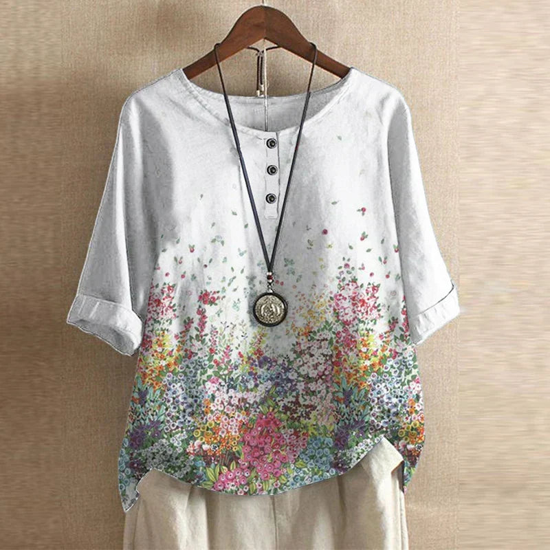 Women's Retro-Inspired Blouse Top Outfit for Work Brunch Casual Days and Everyday Wear