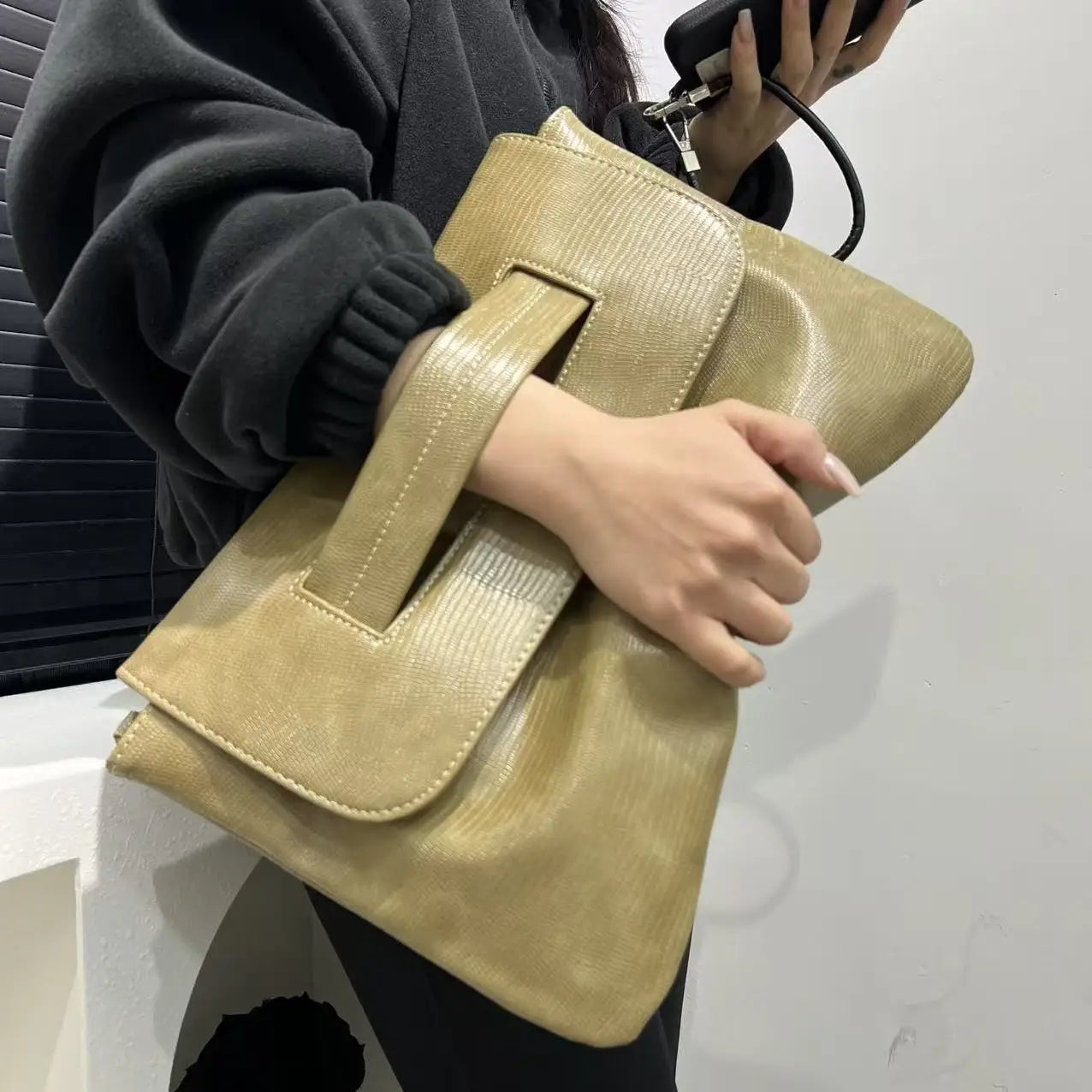 Women's Textured Shoulder Tote Purse Bag for Work Travel Holidays Shopping Commutes and Everyday Use