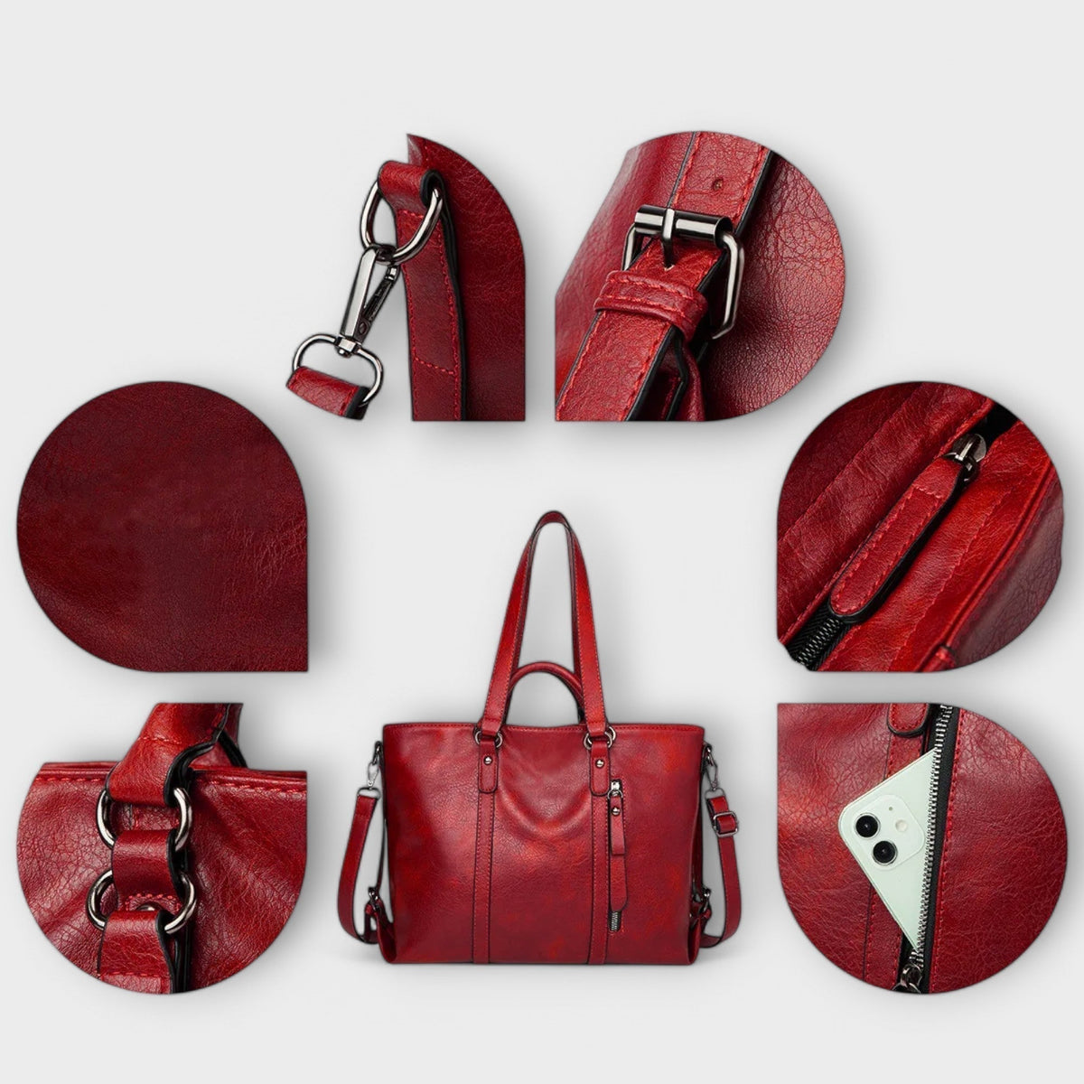 Women's Large Handbag Structured Design Versatile Everyday Use Stylish