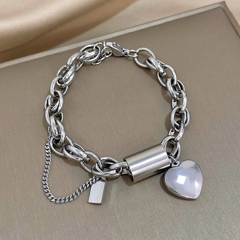 Women's Gold Chunky Bracelet Statement Jewellery Jewelry Gift for Women Weddings Parties Prom and Everyday Wear