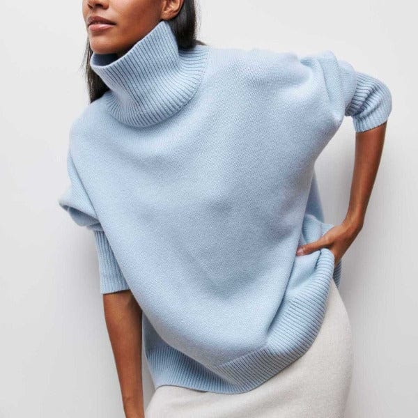 Women's Classic Turtleneck Sweater Fitted Long Sleeve Casual Layering
