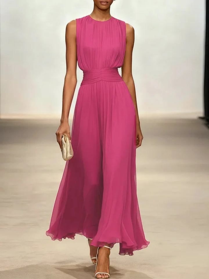 Women’s Elegant Sleeveless Maxi Dress | Flowing