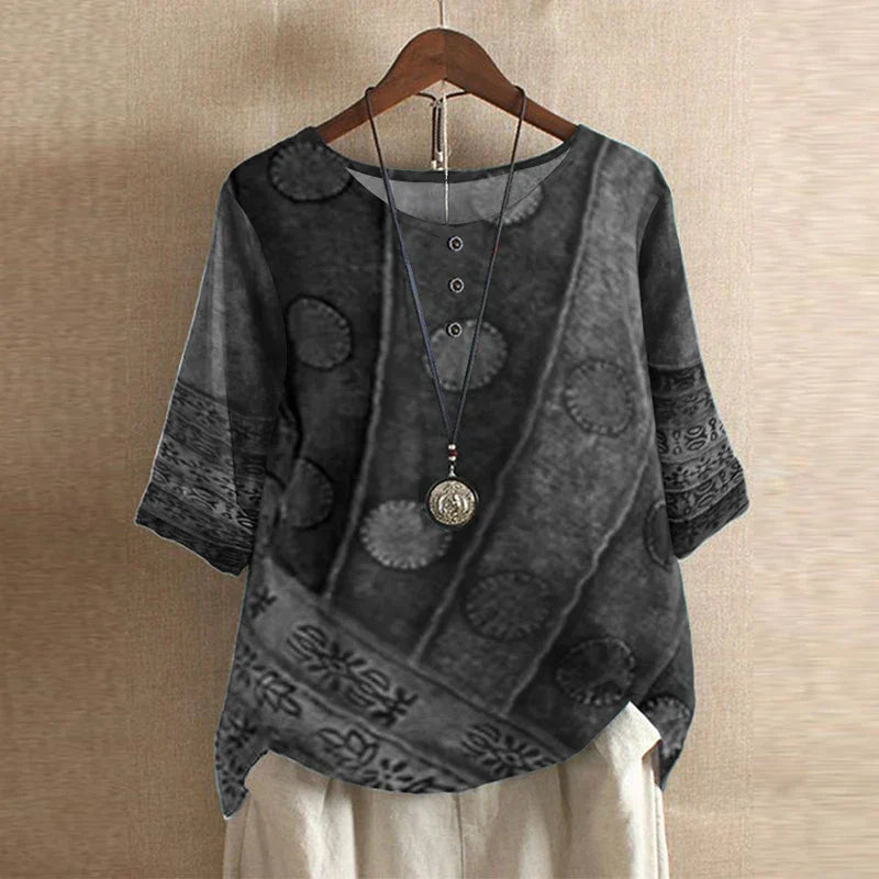 Women's Retro-Inspired Blouse Top Outfit for Work Brunch Casual Days and Everyday Wear