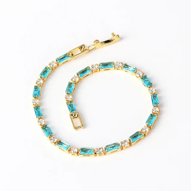 Women's Gold Turquoise Bracelet Statement Jewellery Jewelry Gift for Women Weddings Parties Prom and Everyday Wear