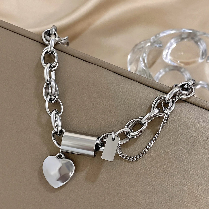 Women's Gold Chunky Bracelet Statement Jewellery Jewelry Gift for Women Weddings Parties Prom and Everyday Wear