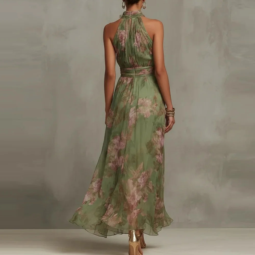 Women's Floral Maxi Dress Outfit for Summer Holidays Weddings Parties and Everyday Wear