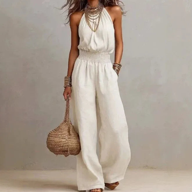 Women’s Elegant Flowing Wide Leg Jumpsuit | Chic