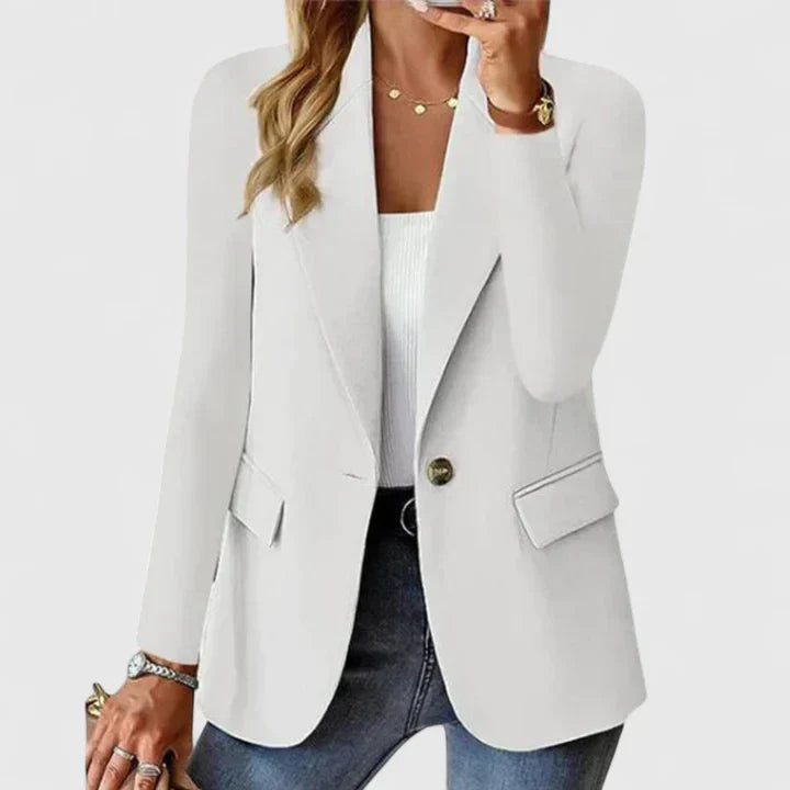 Women's Tailored Blazer Layering Outerwear for Work Autumn Winter and Everyday Wear