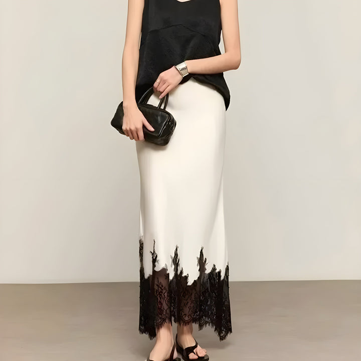 Women’s Elegant Satin Skirt | Flowing