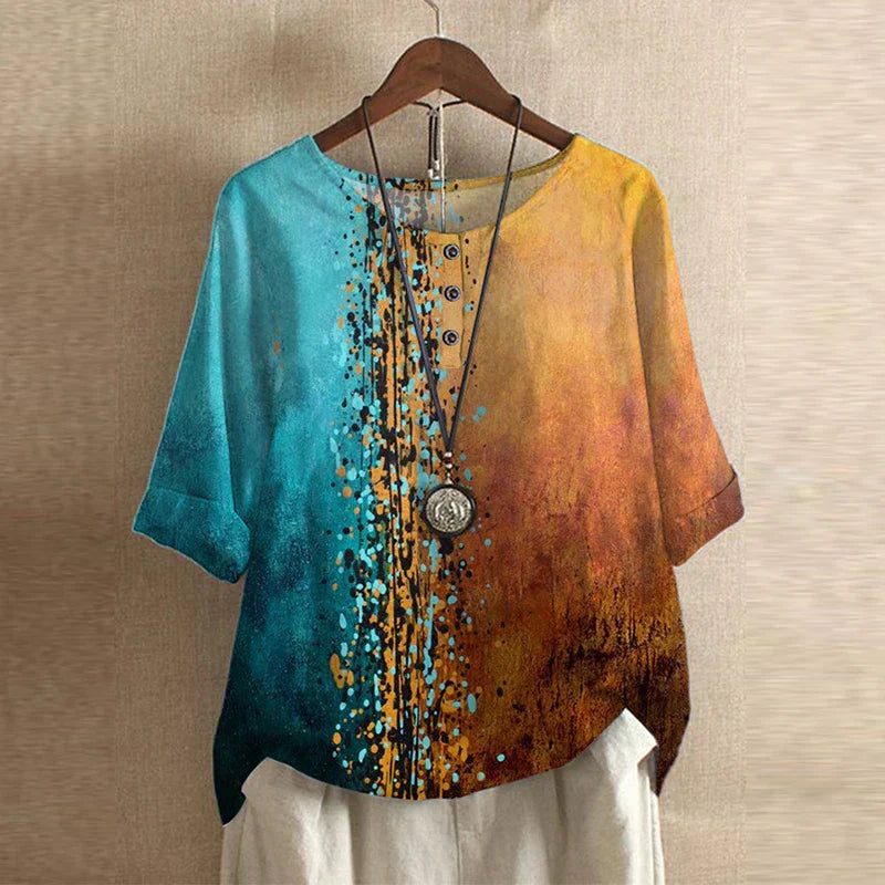 Women's Retro-Inspired Blouse Top Outfit for Work Brunch Casual Days and Everyday Wear
