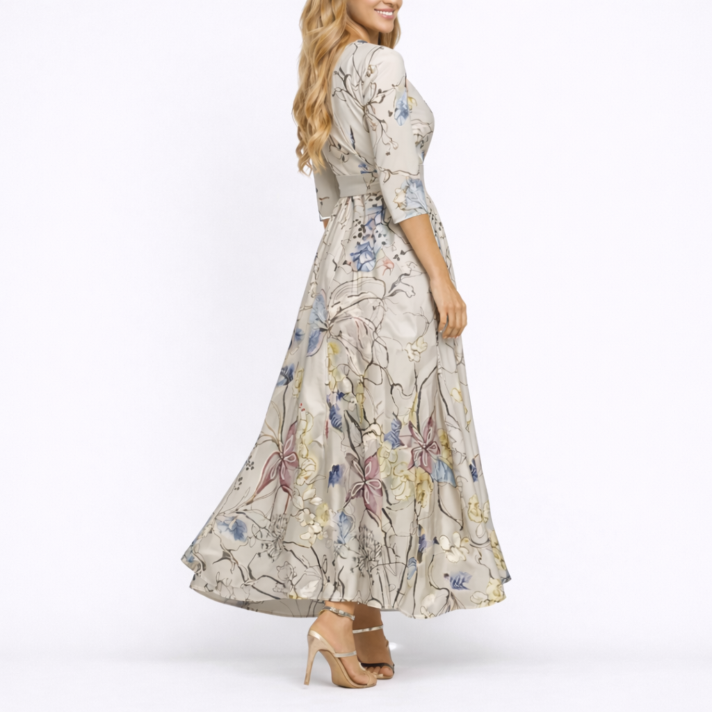 Women's Floral Maxi Dress Outfit for Summer Holidays Weddings Parties and Everyday Wear