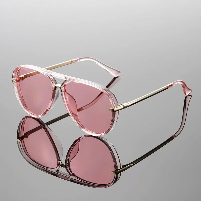 Women's Retro Aviator Sunglasses Outfit for Weddings Parties Holidays Occasions and Everyday Wear