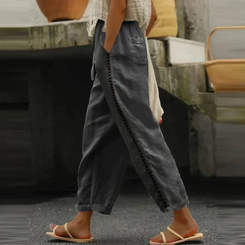 Women's High Waist Tapered Pants Outfit for Work Casual Days Holidays and Everyday Wear
