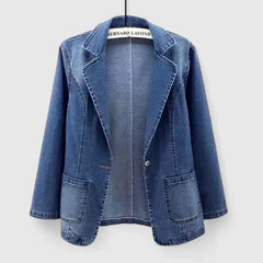 Women's Elegant Jacket Tailored Fit Long Sleeve Classic Styling Layering