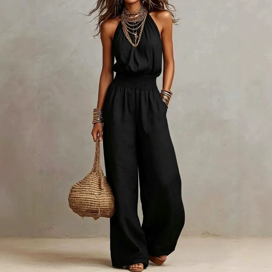 Women’s Elegant Flowing Wide Leg Jumpsuit | Chic